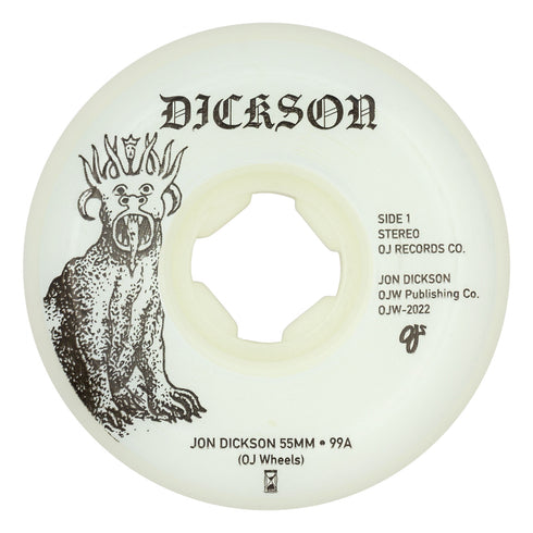 OJ - Jon Dickson Hi-Fi Original White Hardline 99a Wheel (55mm) *SALE